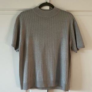 Short Sleeve Sparkly Sweater